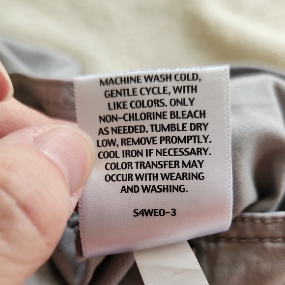 Eileen Fisher Flat Front Women's Clay Gray Chinos - Picture 8 of 8